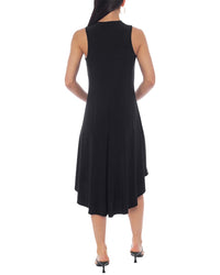 Tash + Sophie Ity V-Neck Hanky Hem Midi Dress