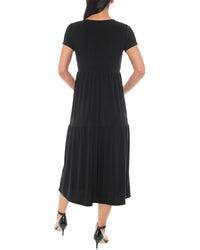 Tash + Sophie Tash + Sophie Tiered Midi Dress