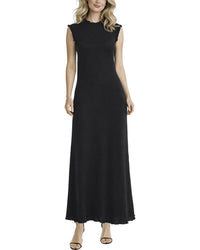 Tash + Sophie Macarena Ruffle Trim Midi Dress