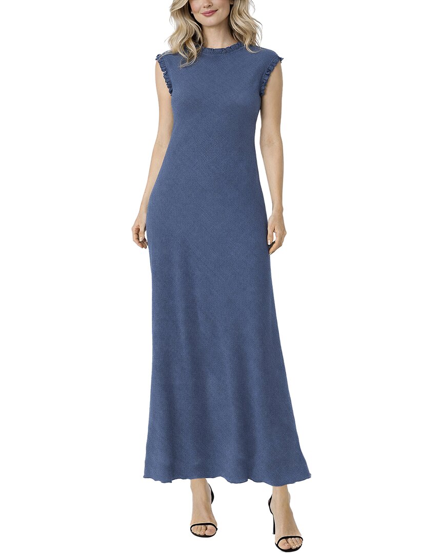 Tash + Sophie Macarena Ruffle Trim Midi Dress