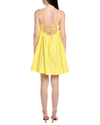 Susana Monaco Poplin Back V-Wire Mini Dress