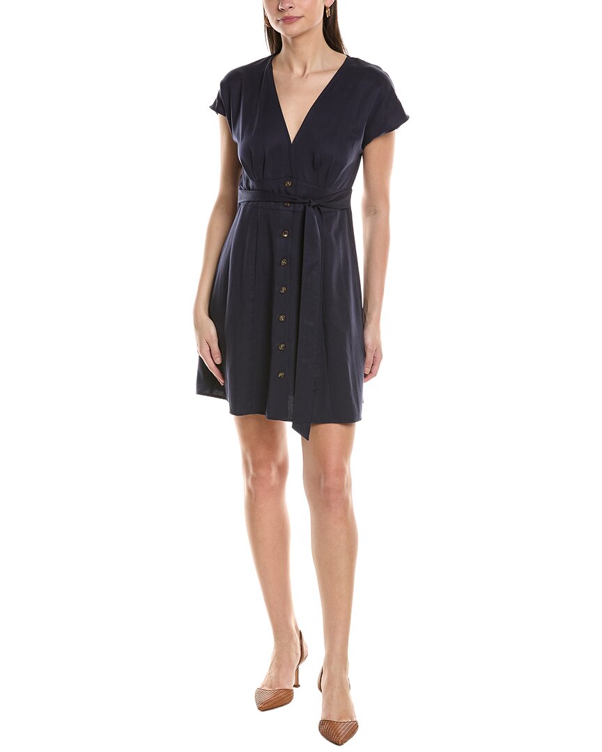 O.P.T Lilia Linen-Blend Mini Dress