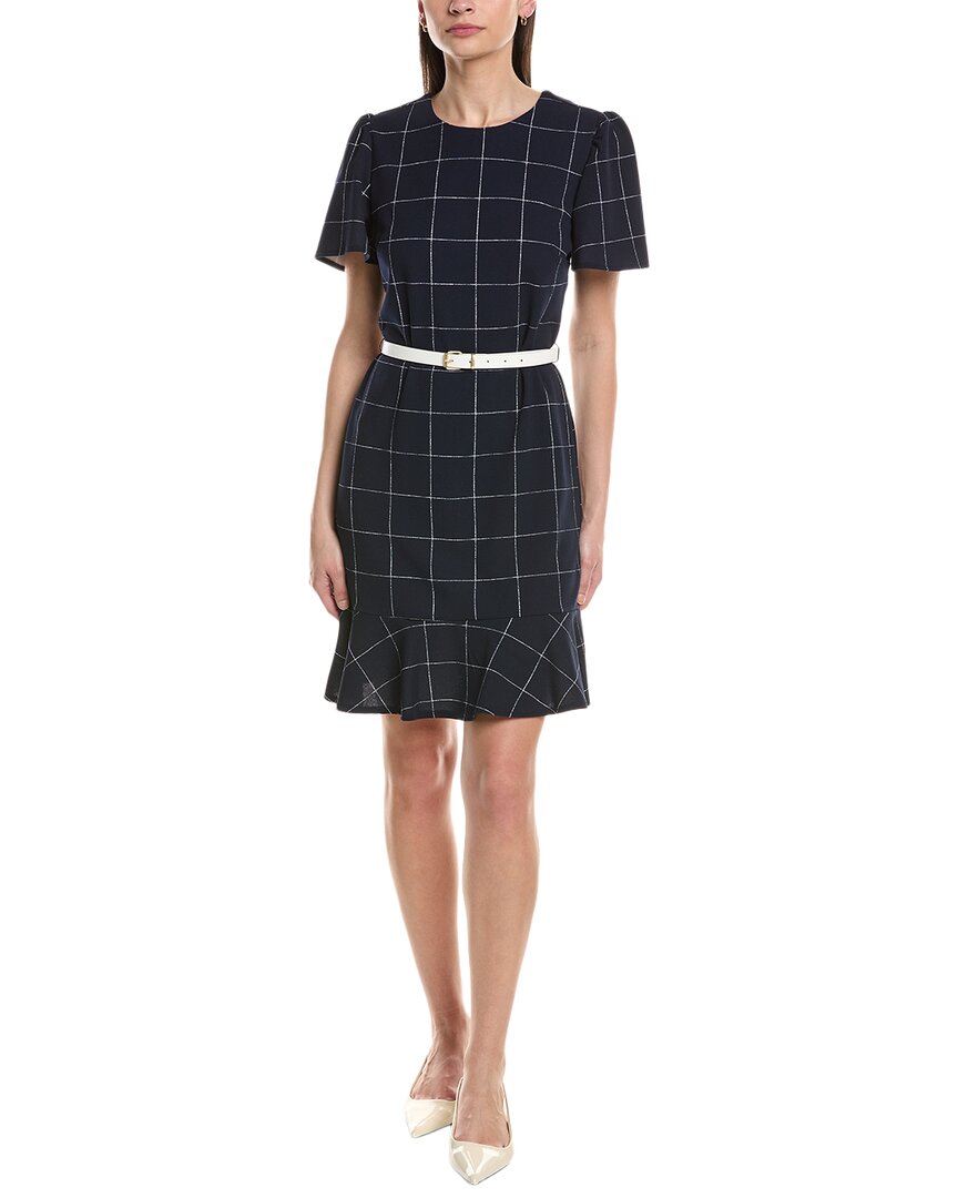 Sharagano Short Sleeve A Line Dress