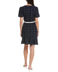 Sharagano Short Sleeve A Line Dress