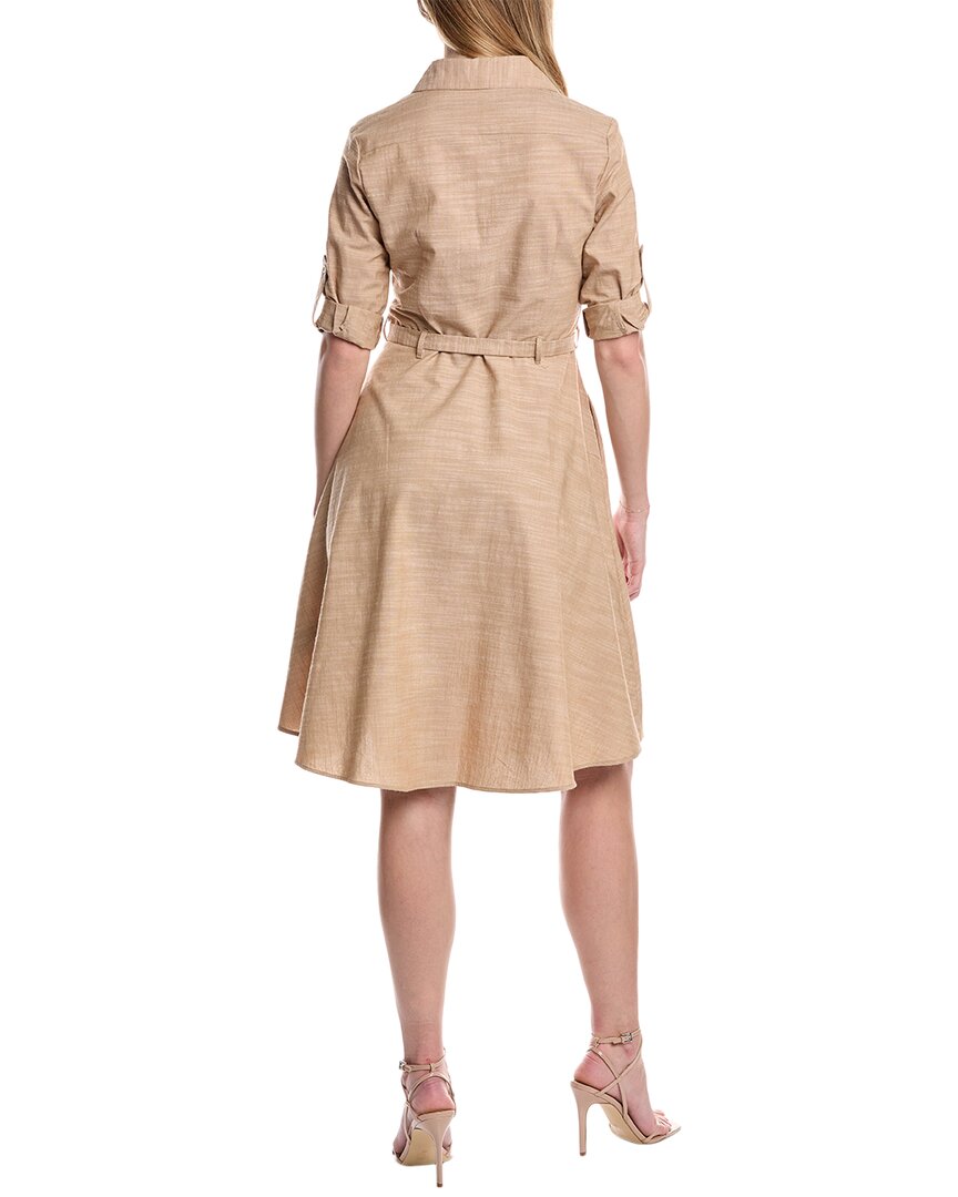 Sharagano Tie Waist Shirtdress