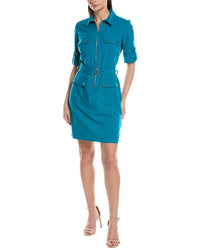 Sharagano Short Sleeve Shirtdress