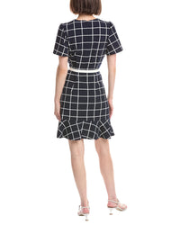 Sharagano Short Sleeve A Line Dress