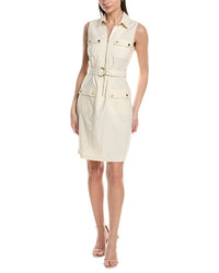 Sharagano Sleeveless Shirtdress