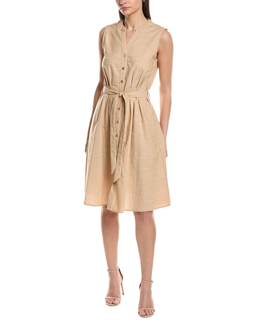Sharagano Sleeveless Shirtdress