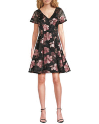 SHANI Shani Printed Mini Dress