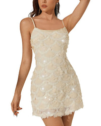 Amina Glam Embellished Mini Dress