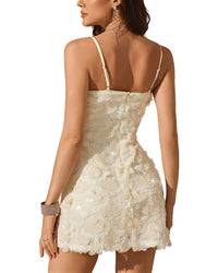 Amina Glam Embellished Mini Dress