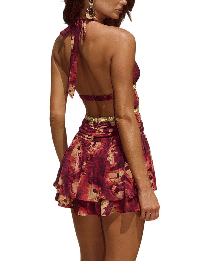 Oloey Solid Mini Dress