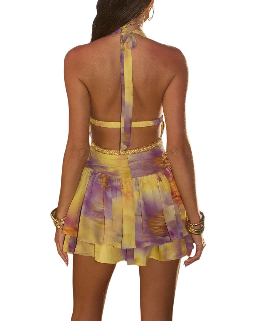 Oloey Solid Mini Dress