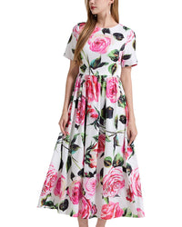 ELAINE Elaine Printed Midi Dress