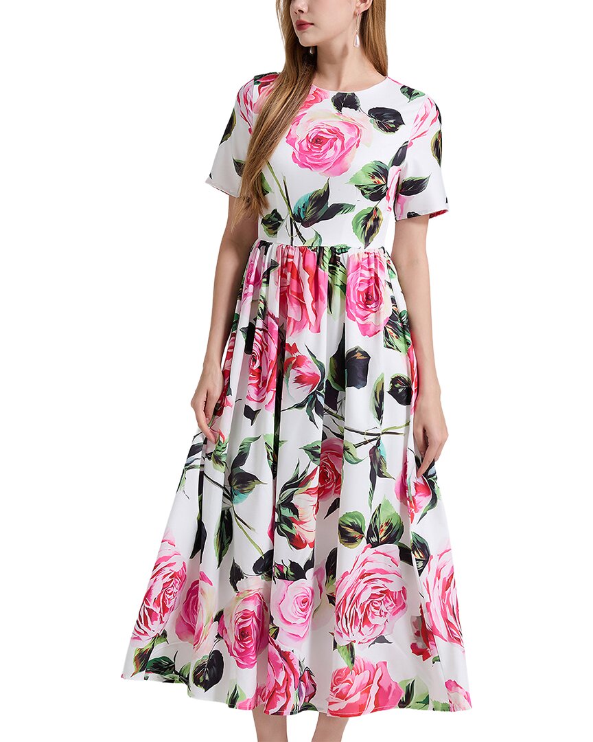 ELAINE Elaine Printed Midi Dress