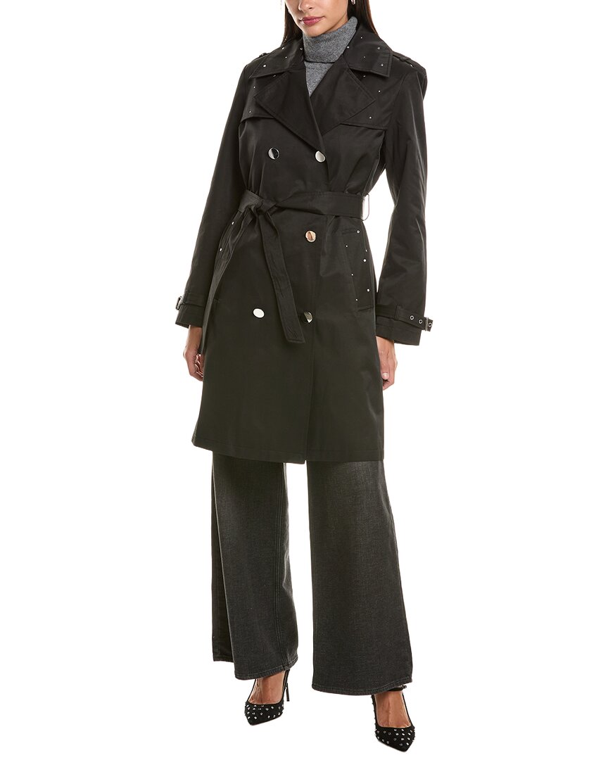 CeCe Cece Studs Trench Coat