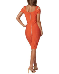 Bebe Bebe Slim Midi Bandage Dress