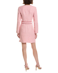 Pascale La Mode Pascale La Mode Belted Tweed Sheath Dress