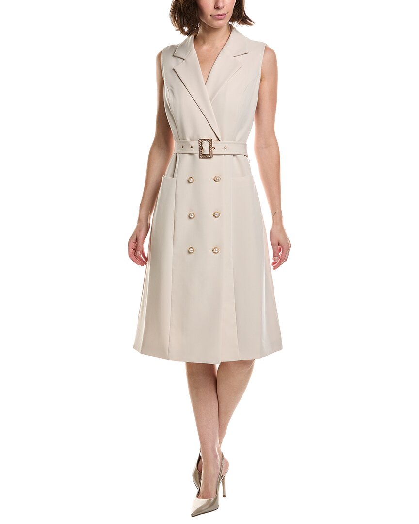 Pascale La Mode Lapel Collar Double-Breasted Midi Dress