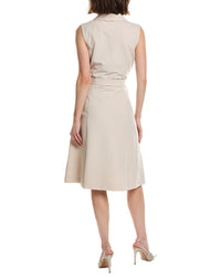 Pascale La Mode Lapel Collar Double-Breasted Midi Dress