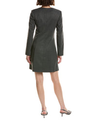 Pascale La Mode Pascale La Mode Long Sleeve Wool-Blend Mini Dress