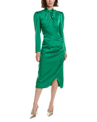 Pascale La Mode Pascale La Mode Long Sleeve Midi Dress