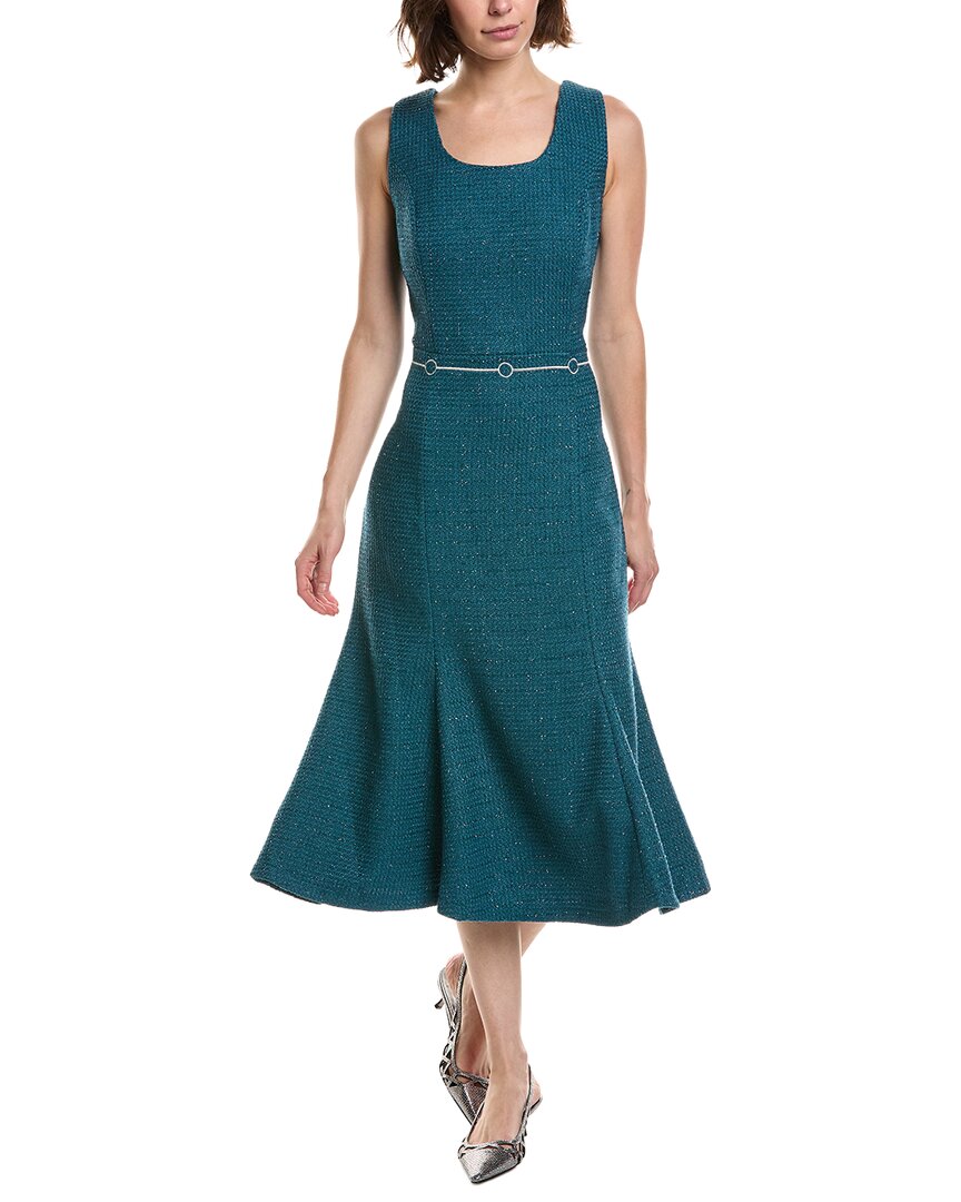 Pascale La Mode Pascale La Mode Sleeveless Tweed Midi Dress