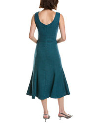 Pascale La Mode Pascale La Mode Sleeveless Tweed Midi Dress