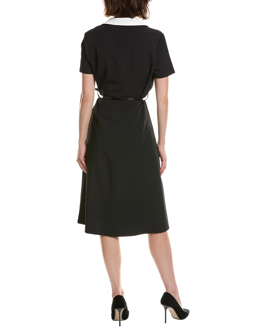 Pascale La Mode Pascale La Mode Contrast Collar A-Line Dress