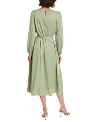 Pascale La Mode Pascale La Mode Sleeve Keyhole Back Belted Midi Dress