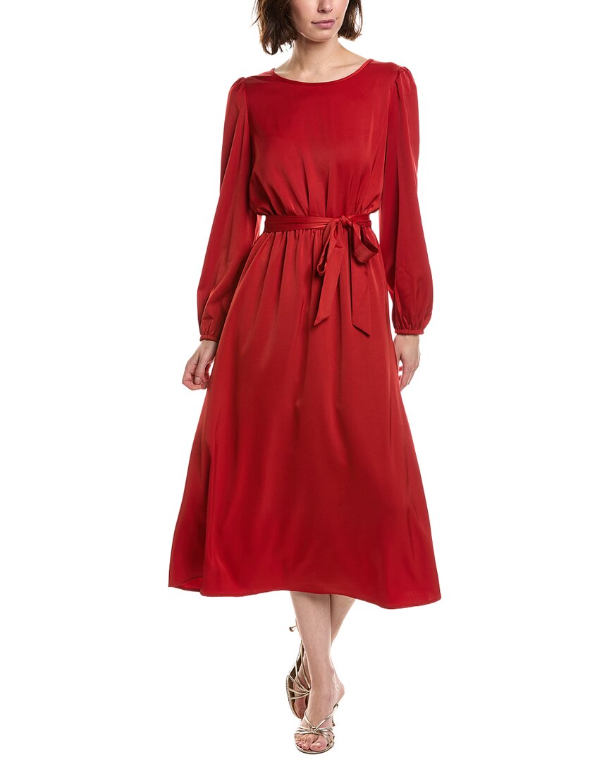 Pascale La Mode Pascale La Mode Sleeve Keyhole Back Belted Midi Dress