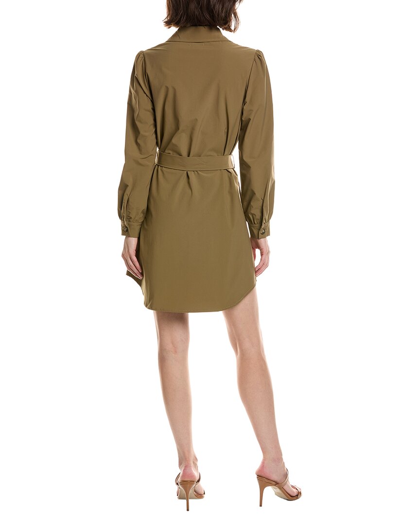 Pascale La Mode Pascale La Mode Puff Sleeve Belted Shirtdress