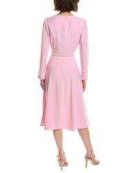 Pascale La Mode Pascale La Mode Long Sleeve Midi Shirtdress