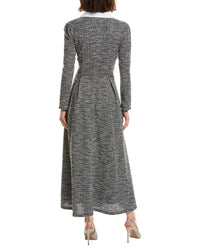 Pascale La Mode Pascale La Mode Long Sleeve Maxi Shirtdress