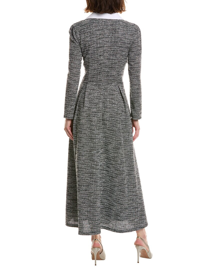 Pascale La Mode Pascale La Mode Long Sleeve Maxi Shirtdress