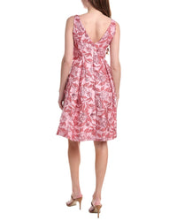 Adrianna Papell Floral Jacquard Mini Dress