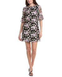 Adrianna Papell Embroidered A-Line Mini Dress