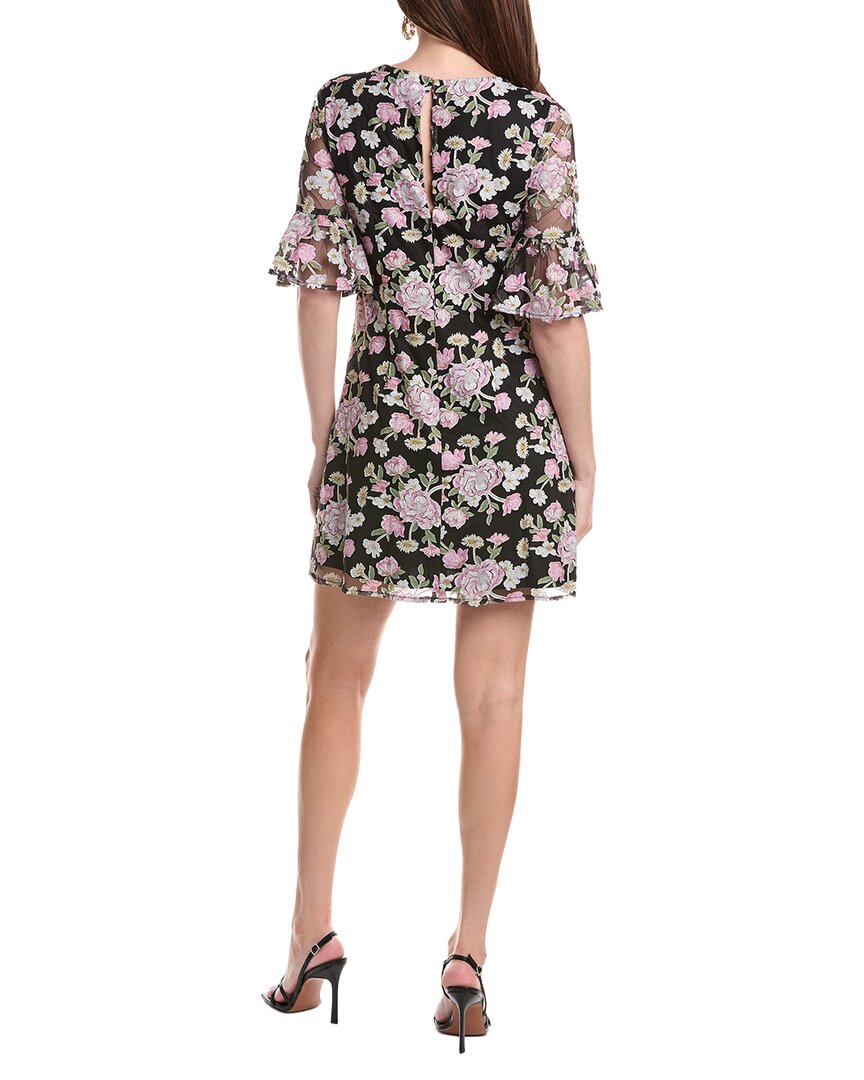 Adrianna Papell Embroidered A-Line Mini Dress