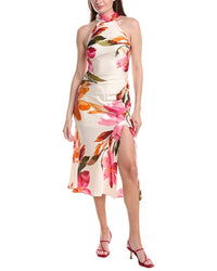 Adrianna Papell Printed Satin Dress