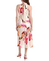 Adrianna Papell Printed Satin Dress
