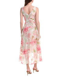 Adrianna Papell Cascade Organza Midi Dress