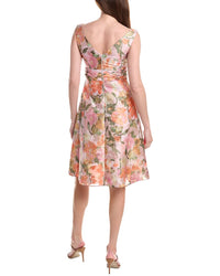 Adrianna Papell Floral Jacquard Midi Dress