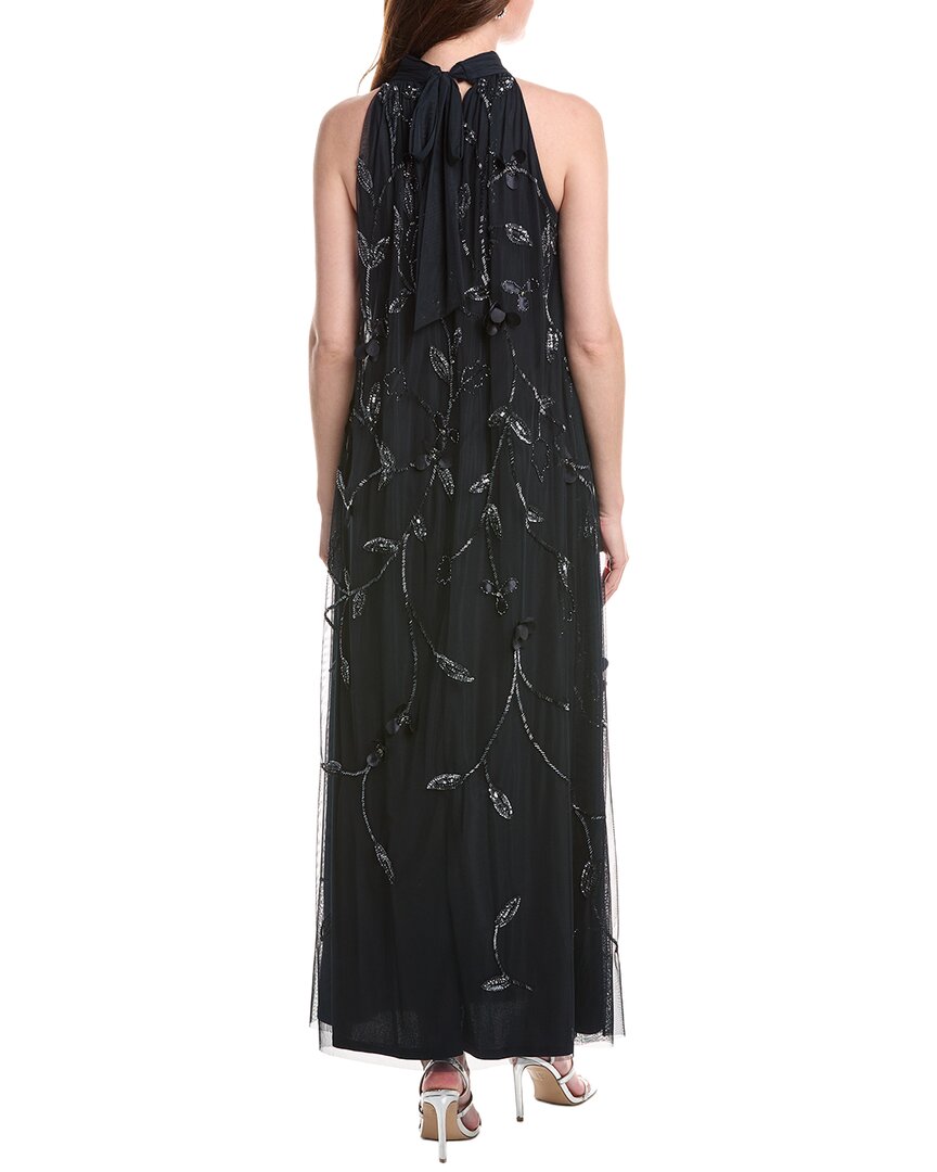 Adrianna Papell Bead Trapeze Maxi Dress