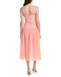 Adrianna Papell Seersucker Midi Dress