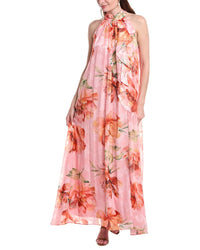 Adrianna Papell Halter Trapeze Gown