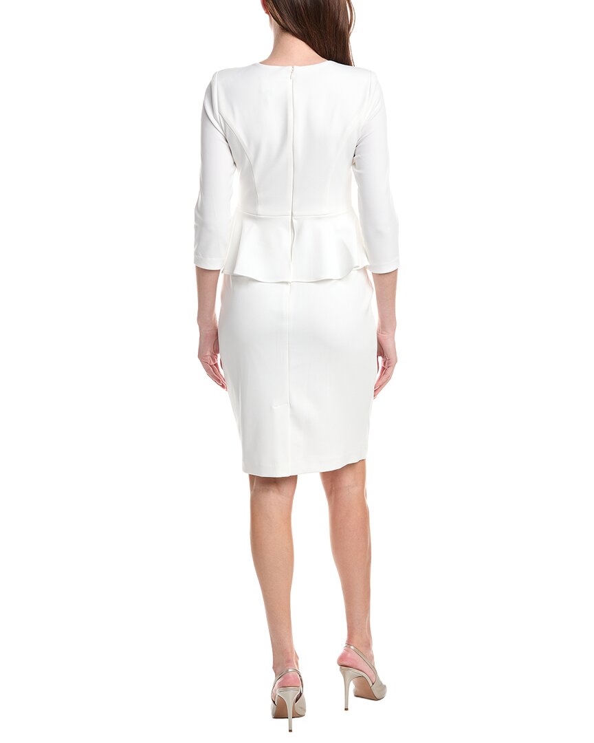 Adrianna Papell Crepe Peplum Mini Dress