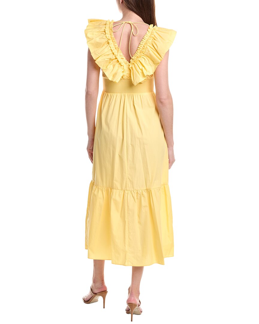 Adrianna Papell Smocked Waist Midi Dress