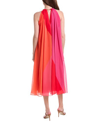 Adrianna Papell Color Block Chiffon Dress