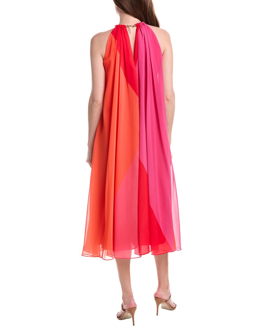Adrianna Papell Color Block Chiffon Dress